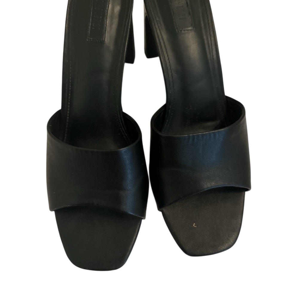 Forever 21 Elegant Black Womens Slide Heel Sandals Size 10
